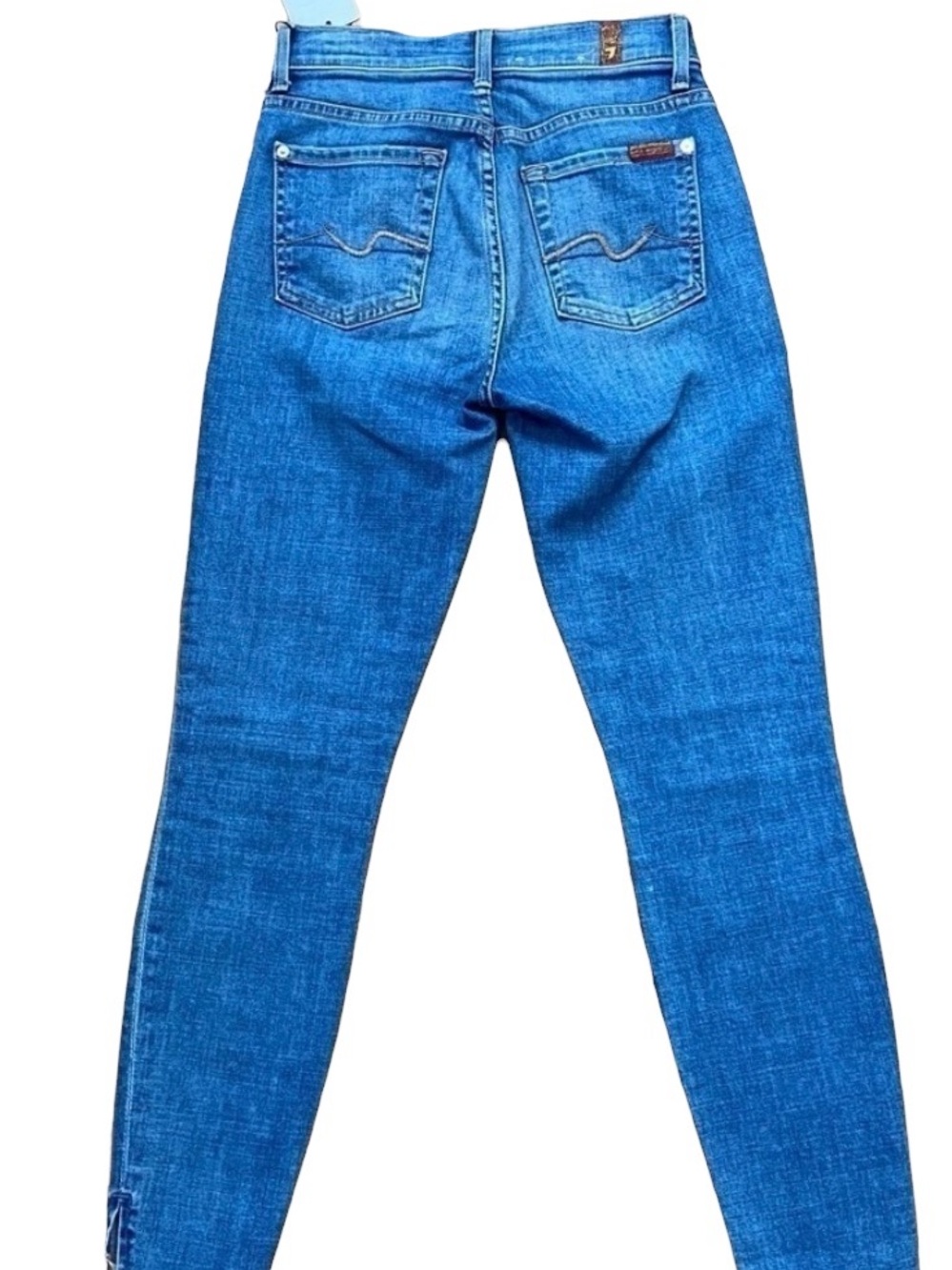 7for all mankind NEW WITH TAG high waist ankle skinny women stretch jeans size 2